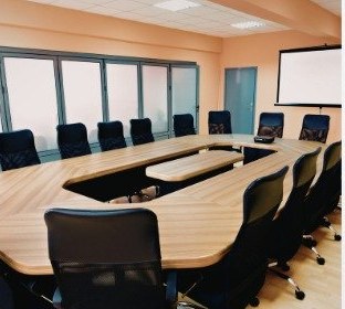 Conference room high-touch surfaces disinfected by NobleClean SF