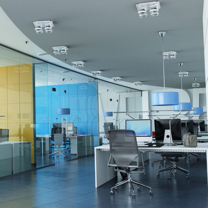 Clean, bright commercial office space maintained by NobleClean SF